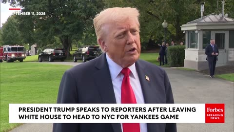 JUST IN: Trump Says He Spoke To Charlie Kirk's Widow: 'She Is Absolutely Devastated'