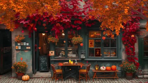 November Jazz ☕ Cozy Coffee Shop Ambience with Relaxing Jazz Music for Study & Work