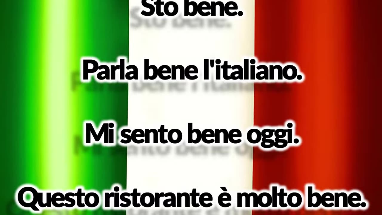 "🇮🇹 'BENE' en italiano: ¡Más USOS de los que imaginas! 😲