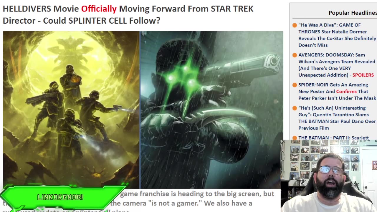 Helldivers Movie In Production And Update On Splinter Cell Movie