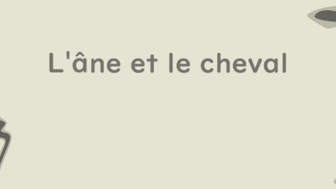 L'âne et le cheval - Huhito Fables-Version française Vol.12