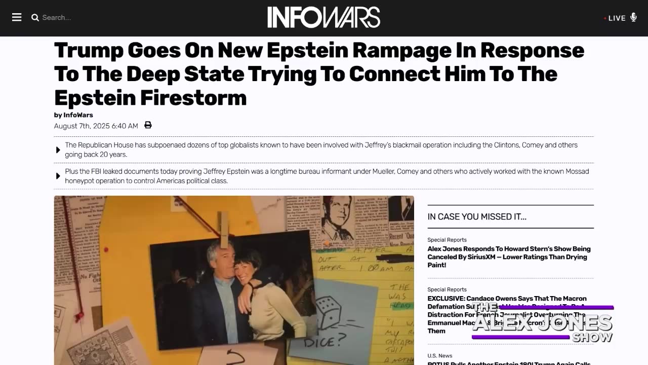 The Alex Jones Show Full Show 8/7/25