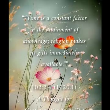 Time Is A Constant Factor