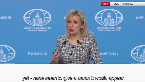 Russian FM Info Director Ms. Maria Zakharova