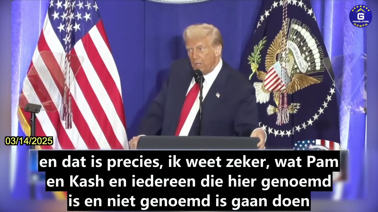 【NL】Trump DOJ toespraak: 'We zullen historische niveaus van grove misdaden in de regering...