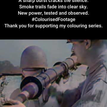 US Super Bazooka Demonstration 1950 #ColourisedHistory