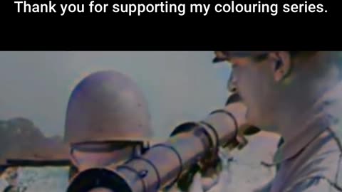 US Super Bazooka Demonstration 1950 #ColourisedHistory