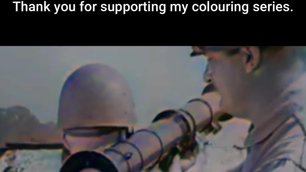 US Super Bazooka Demonstration 1950 #ColourisedHistory