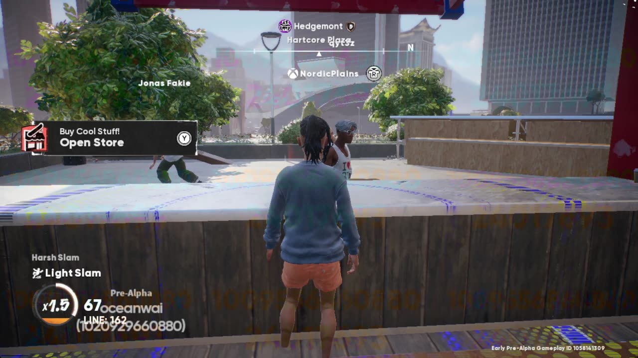 glitching inside the shop in skate.