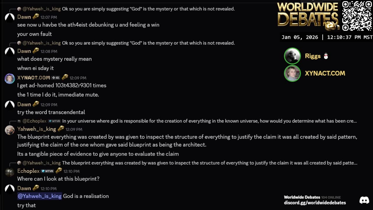 0268 WIDESTREAM - Worldwide Debates - YouTube/Twitch/Rumble