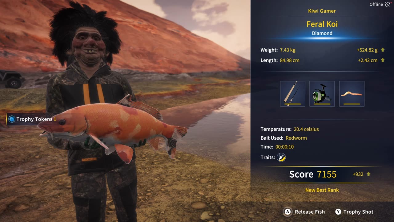 Diamond Feral Koi Kamuibetsu Reserve COTW The Angler