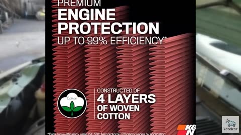 K&N High-Flow Original Lifetime Engine Air Filter: Increase Performance, Premiu