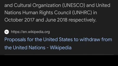 President Trump pulled the US out of the United Nations long before 2020