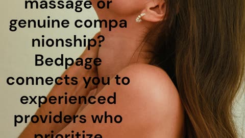 Unwind, Rekindle, and Refresh with a Stunning Female Companion on bedpage.com