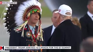 President Trump has arrived in Canada for the G7