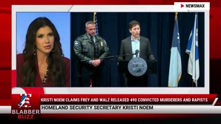Kristi Noem Claims Frey And Walz Released 490 Convicted Murderers And Rapists