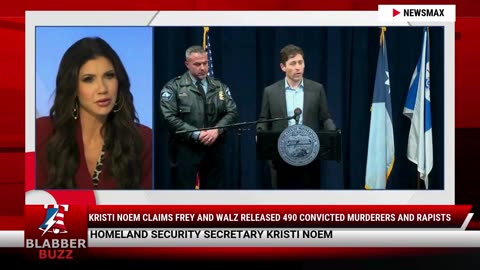 Kristi Noem Claims Frey And Walz Released 490 Convicted Murderers And Rapists
