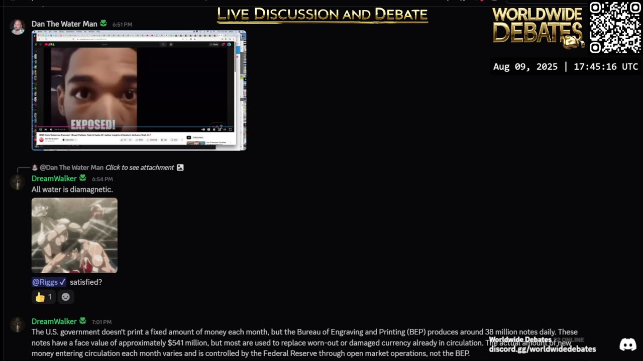 0010 - Worldwide Debates LIVE - YouTube/Rumble/Twitch/Kick