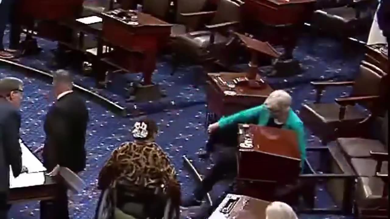 Sen. Elizabeth Warren Takes A Tumble On Senate Floor