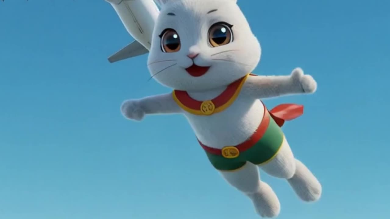 Flying Bunny Breaks the Sky! 🐇🚀 You Won't Believe Your Eyes!