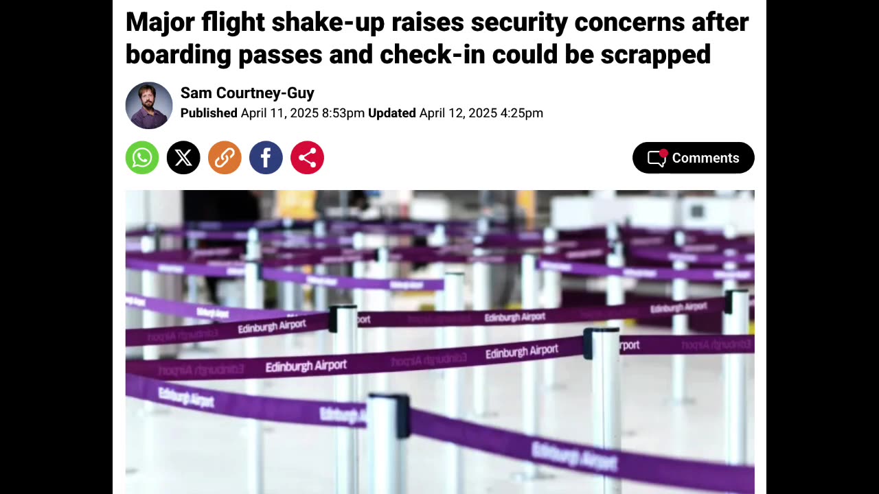 YOU WILL BE FORCED INTO FACIAL RECOGNITION ONLY BOARDING PASSES