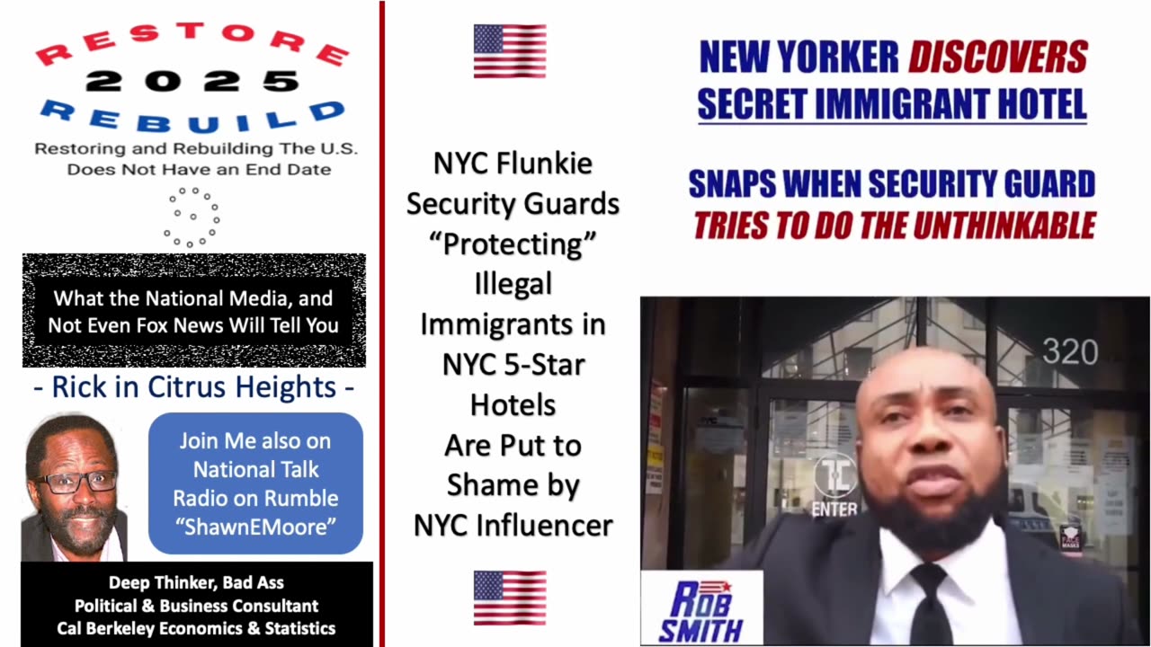 NYC Flunkie Security “Protecting” Illegals in NYCHotels Are Put to Shame by Influencer
