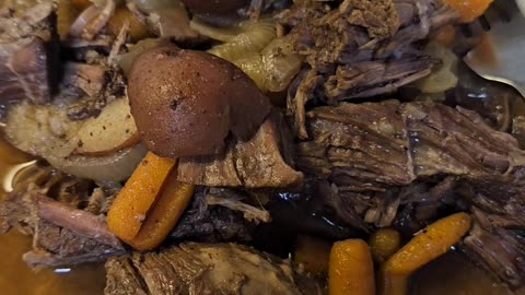 Chuck Pot Roast Slow Cooked in Crockpot