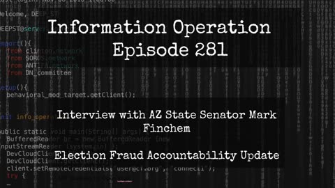 Election Fraud-Arizona Style - State Senator Mark Finchem 11/19/25