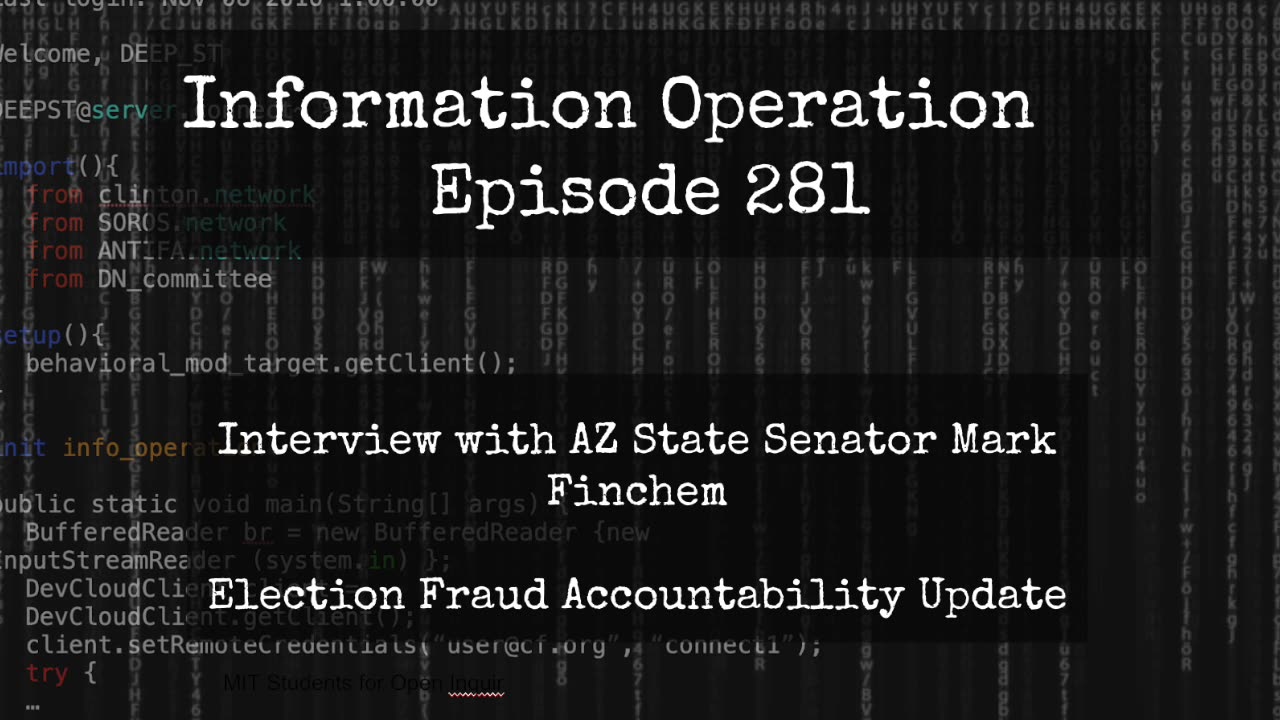 Election Fraud-Arizona Style - State Senator Mark Finchem 11/19/25