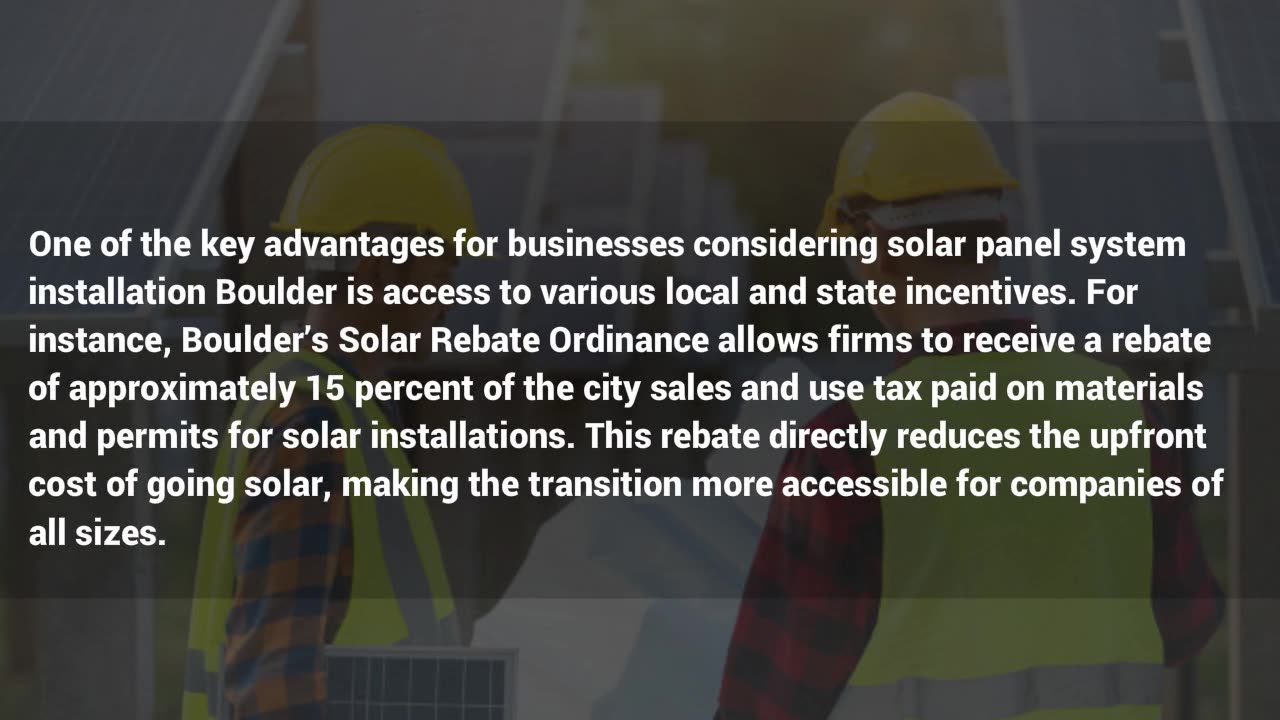 Solar Panel System Installation Boulder Powering Local Businesses With Smart Solutions