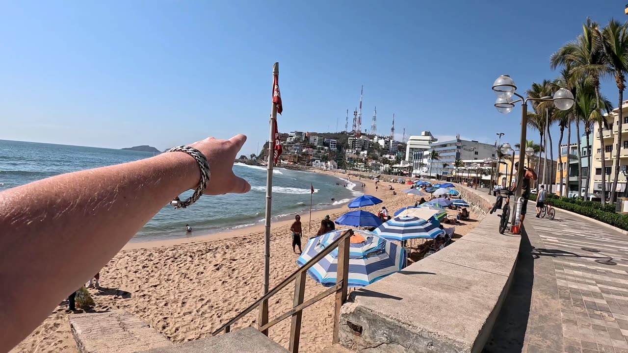Mazatlan's Historic Boardwalk (Wide Version)