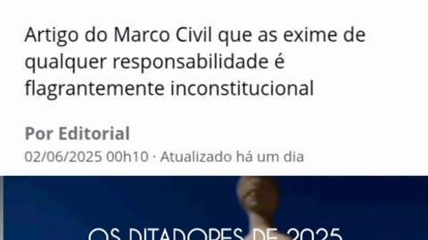 IMAGENS DA DITADURA DO STF OS DITADORES DE 2025: A GLOBO LIXO QUER A CENSURA PARA QUE VOCÊ VOLTE A ASSISTIR OS LIXOS DELES.