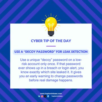 Cyber Tip of the Day