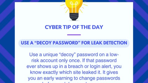 Cyber Tip of the Day