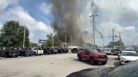 A car just rammed a veterinarian office in Wilmington, Carolina, and a large explosion followed