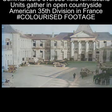 American 35th Division Barracks And Formations France 1919