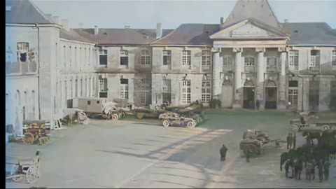 American 35th Division Barracks And Formations France 1919