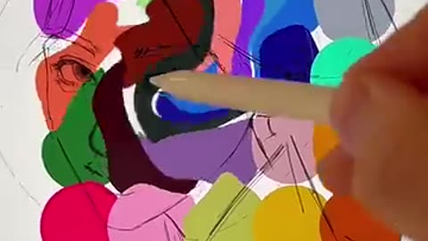 Must Watch: color blind drawing #art #digitalart #drawing
