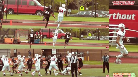 Prototype 399: Cortland's John Grassi 37yd TD pass to Jake Smith vs Buffalo State