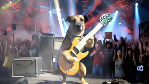 Dog Plays Guitar Like a Rockstar! 🎸🐶