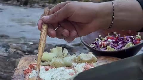 Çamurda Somon Balığı 🐟 _ Salmon in Mud 🐟