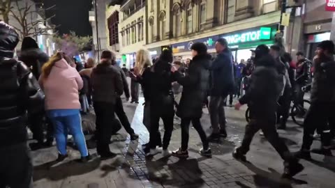 Islam vs LGBTQ in Britain - Illegal migrants beat trans people in Manchester’s Piccadilly Gardens