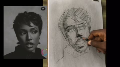 How to draw using loomis and block-in methods
