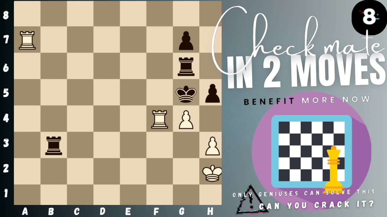 Can you checkmate in 2 moves? (P.8) (White to play)♟️