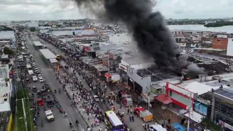 Incendio en el Mercado de Bazurto