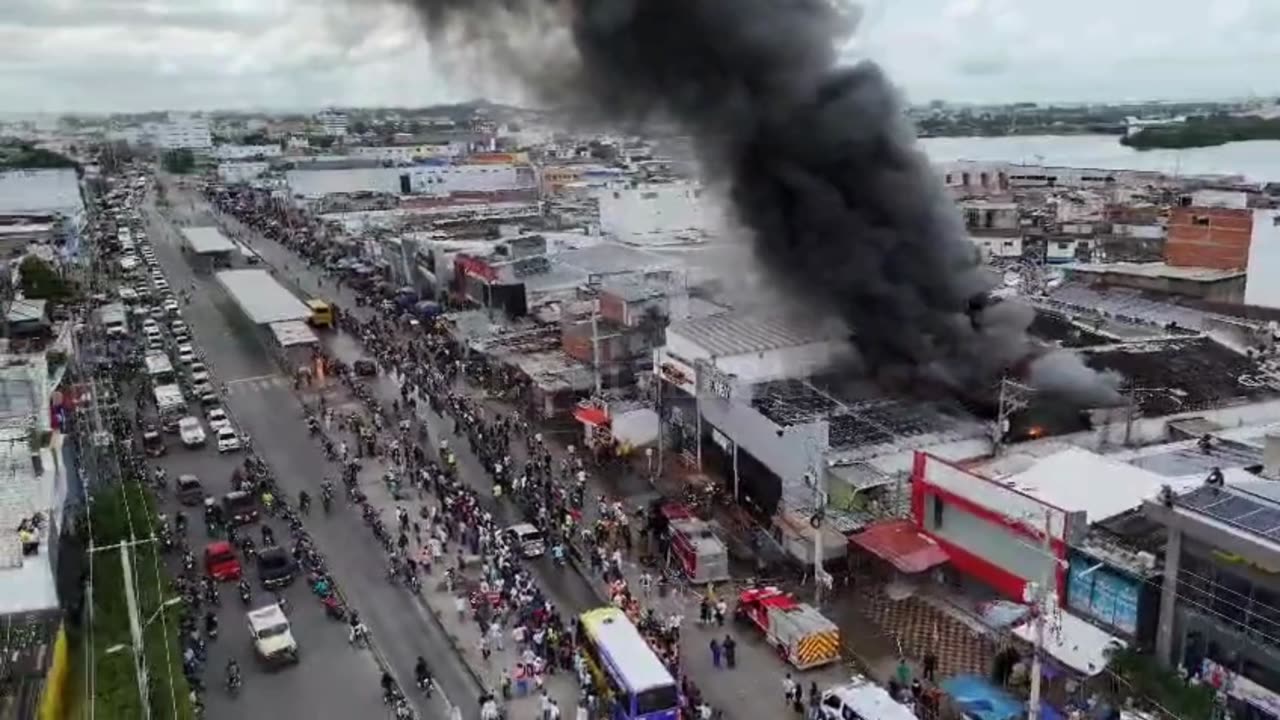 Incendio en el Mercado de Bazurto