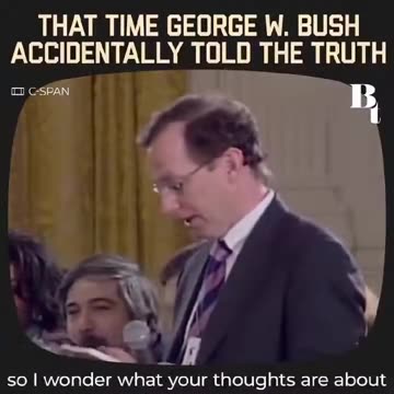 Bush Admits: ‘Money Trumps Peace.’
