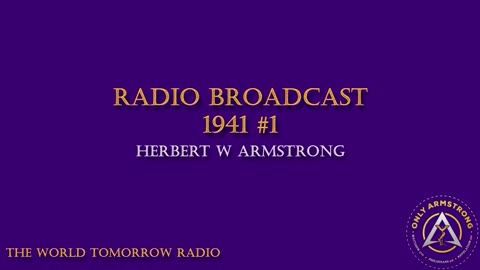 The World Tomorrow Radio- 1941 Radio Broadcast #1