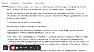 Parable of the Workers in the Vineyard
