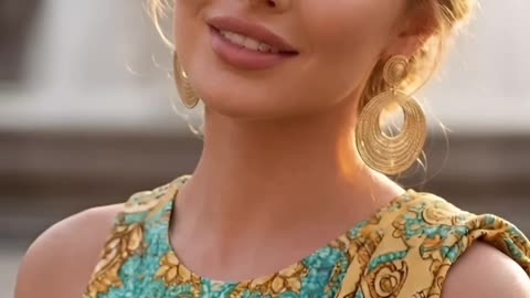 Bold Printed Dress for Golden Hour Glow #bohostyle #vacaylook #printedress #sunsetvibes #fashion